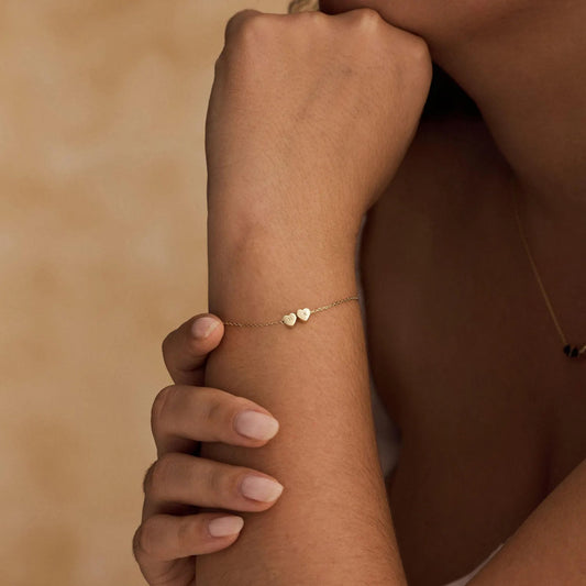 Εξατομικευμένο βραχιόλι με αρχικό γράμμα καρδιάς