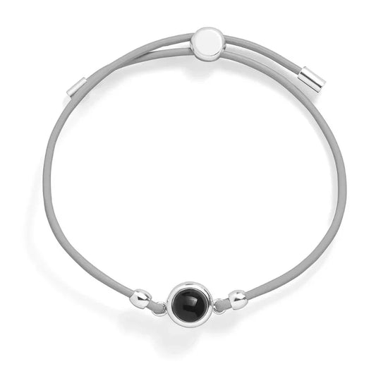 Εξατομικευμένο δερμάτινο βραχιόλι με φωτογραφία