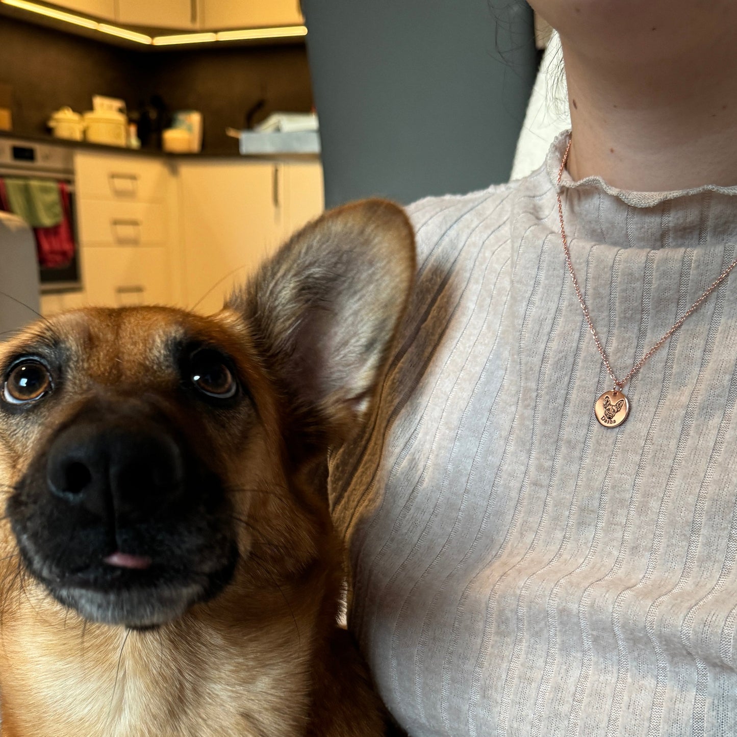 Εξατομικευμένο κολιέ με πρόσωπο κατοικίδιου